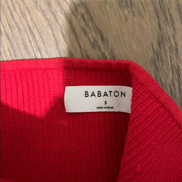 Red Ribbed Women's Strapless top - aritzia - Picture 2 of 2